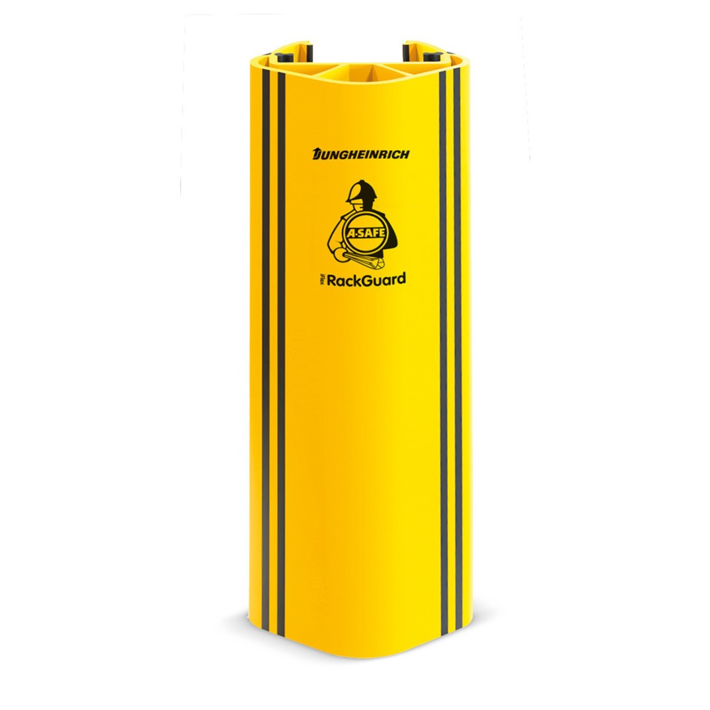 Produktbillede: A-SAFE RackGuard (S) LLR påkørselsbeskyttelse til reoler af MEMAPLEX®, indvendige mål HxBxD 600 x 85 x 80 mm