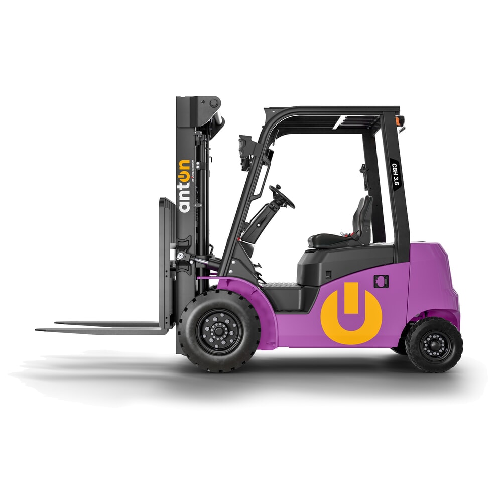 Produktbillede nr. 2: AntOn by Jungheinrich elektrisk gaffeltruck CBH 3.5 med dobbelt-teleskop-mast, løftehøjde 3300 mm, bæreevne 3500 kg, med ekstern oplader 80 V, 60 A, CEE, 5-polet inkluderet