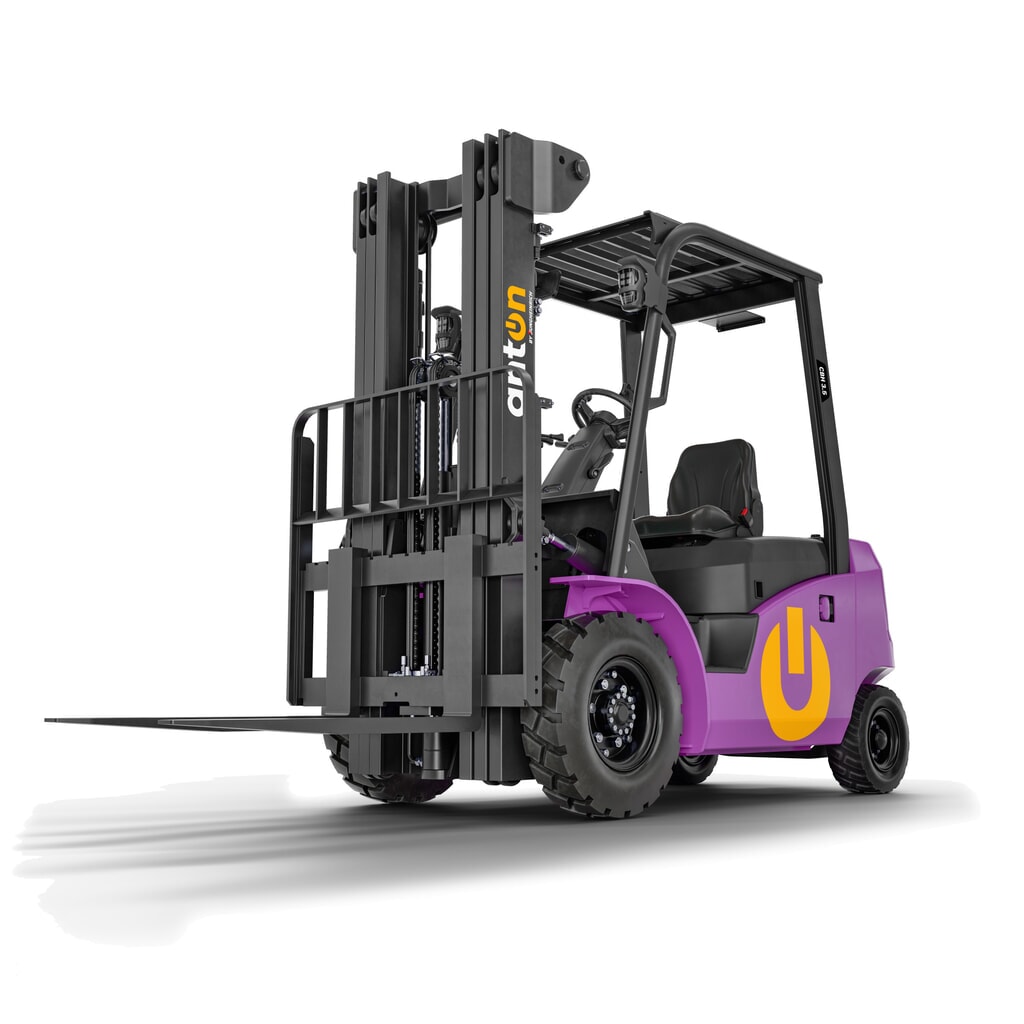 AntOn by Jungheinrich elektrisk gaffeltruck CBH 3.5 med dobbelt-teleskop-mast, løftehøjde 3300 mm, bæreevne 3500 kg, med ekstern oplader 80 V, 60 A, CEE, 5-polet inkluderet Produktbillede nr. 1: AntOn by Jungheinrich elektrisk gaffeltruck CBH 3.5 med dobbelt-teleskop-mast, løftehøjde 3300 mm, bæreevne 3500 kg, med ekstern oplader 80 V, 60 A, CEE, 5-polet inkluderet