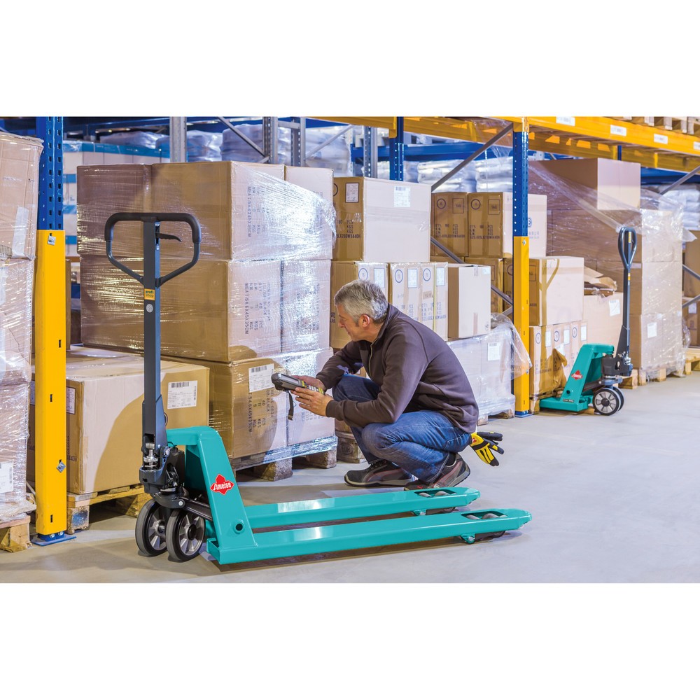 Produktbillede nr. 15: Palleløfter Ameise® PTM 2.5, bæreevne 2.500 kg, gaffellængde 1.150 mm, massiv gummi/polyurethan, tandemhjul