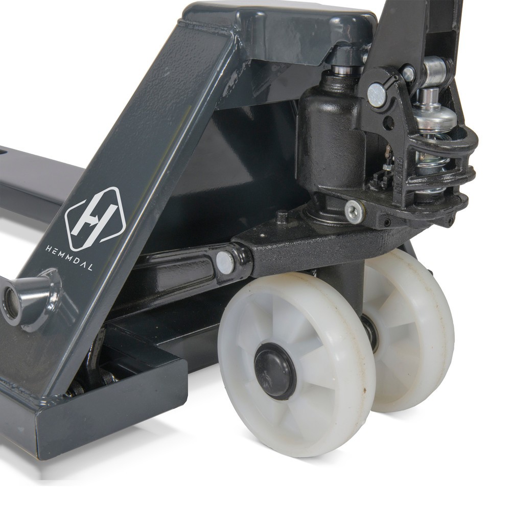 Produktbillede nr. 4: HEMMDAL PTM 2.0 palleløfter, bæreevne 2.000 kg, gaffellængde 1.150 mm, nylon-styrehjul, nylon-gaffelhjul, enkelt hjulmontering