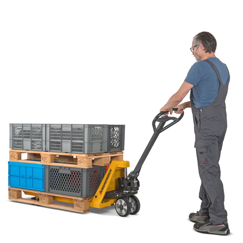 Produktbillede nr. 7: Jungheinrich palleløfter AM 20, bæreevne 2000 kg, ergonomisk betjening, nylon-styrehjul, nylon-gaffelhjul, enkelthjul