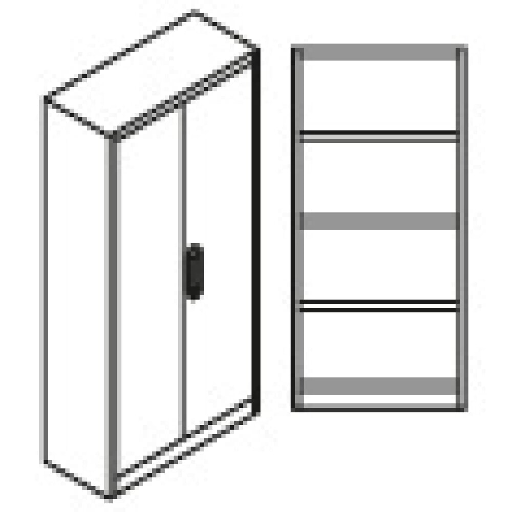 Produktbillede nr. 11: Steinbock® kemikalieskab, 4 bundkar til gulvet i henhold til StawaR, HxBxT 1.950 x 950 x 500 mm