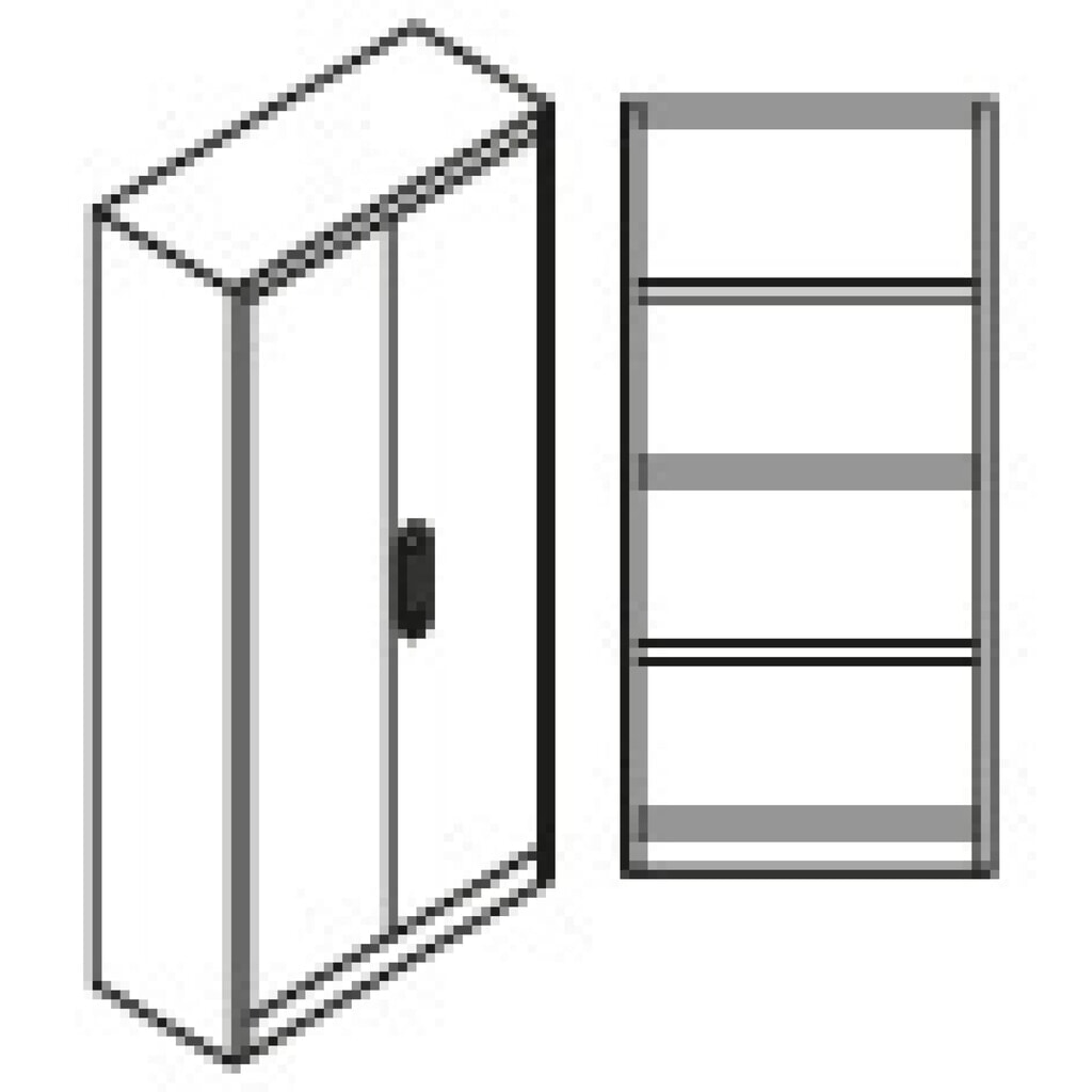 Produktbillede nr. 11: Steinbock® kemikalieskab, 4 bundkar til gulvet i henhold til StawaR, HxBxT 1.950 x 950 x 500 mm