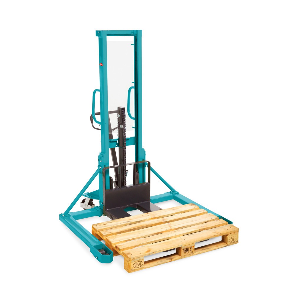 Produktbillede: Bredsporet hydraulikstabler Ameise® PSM 1.0 Wide-tread med enkeltmast, masthøjde 1.600 mm, bæreevne 1.000 kg