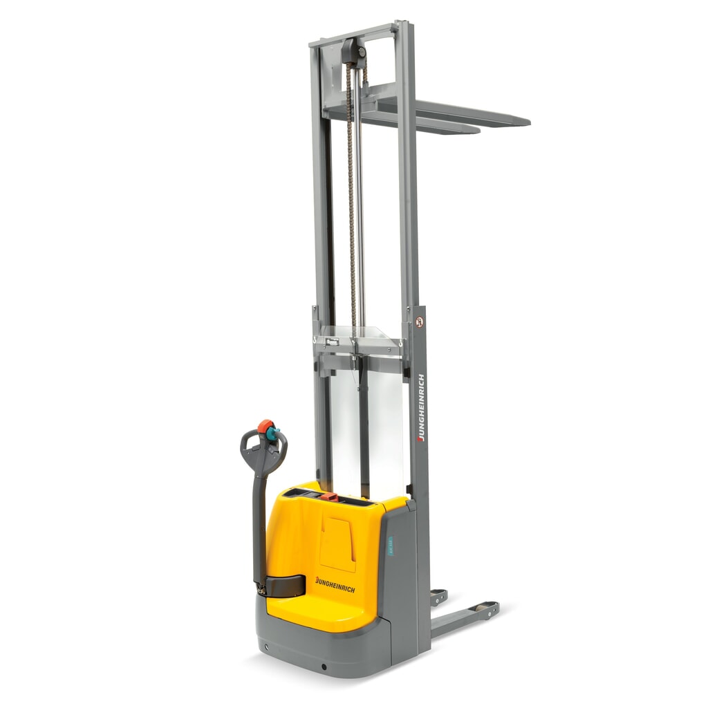 Produktbillede nr. 2: Jungheinrich-elpalleløfter EJC 112/ZT, dobbelt-teleskop-mast, masthøjde 2.590 mm, bæreevne 1.200 kg, proportionalhydraulik, Aquamatik