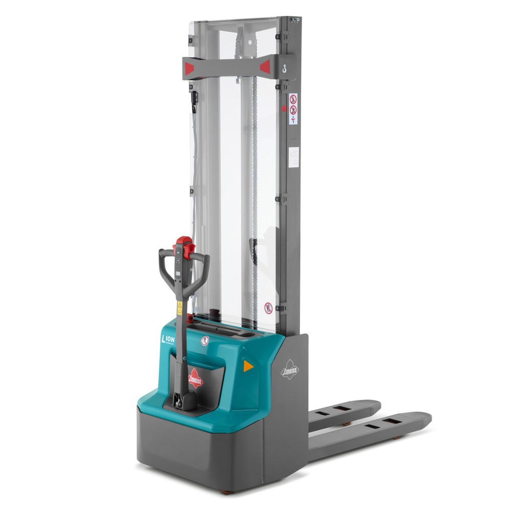 Produktbillede: Elpalleløfter Ameise® PSE 1.2, dobbelt-teleskop-mast, masthøjde 3.600 mm, bæreevne 1.200 kg