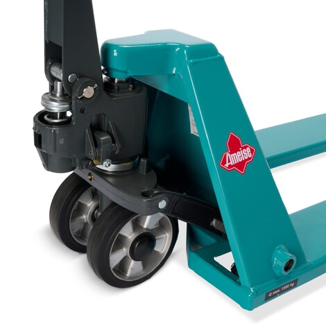 Produktbillede nr. 8: Flad palleløfter Ameise® PTM 1.5 Low, bæreevne 1.500 kg, gaffellængde 1.150 mm, massiv gummi/polyurethan, tandemhjul