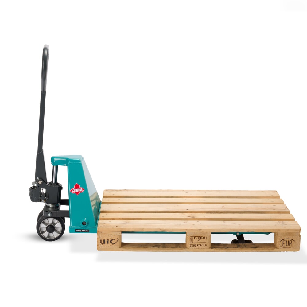 Produktbillede nr. 9: Flad palleløfter Ameise® PTM 1.5 Low, bæreevne 1.500 kg, gaffellængde 1.150 mm, massiv gummi/polyurethan, tandemhjul