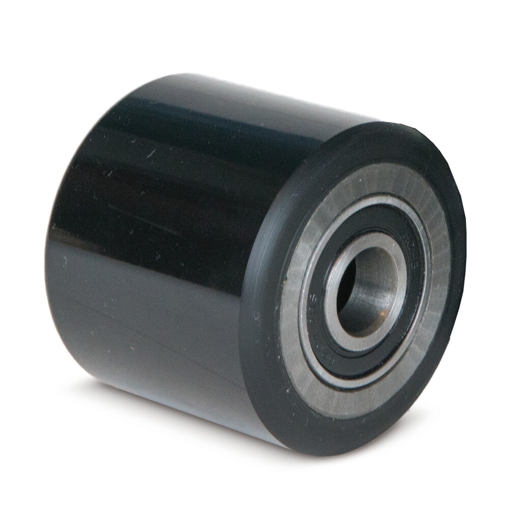 Produktbillede: Gaffelhjul Economic type DB, enkelt, nylon, Ø x bredde 70 x 80 mm