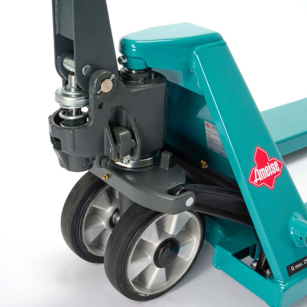 Produktbillede nr. 6: Palleløfter Ameise® PTM 2.5, bæreevne 2.500 kg, gaffellængde 1.150 mm, massiv gummi/polyurethan, tandemhjul