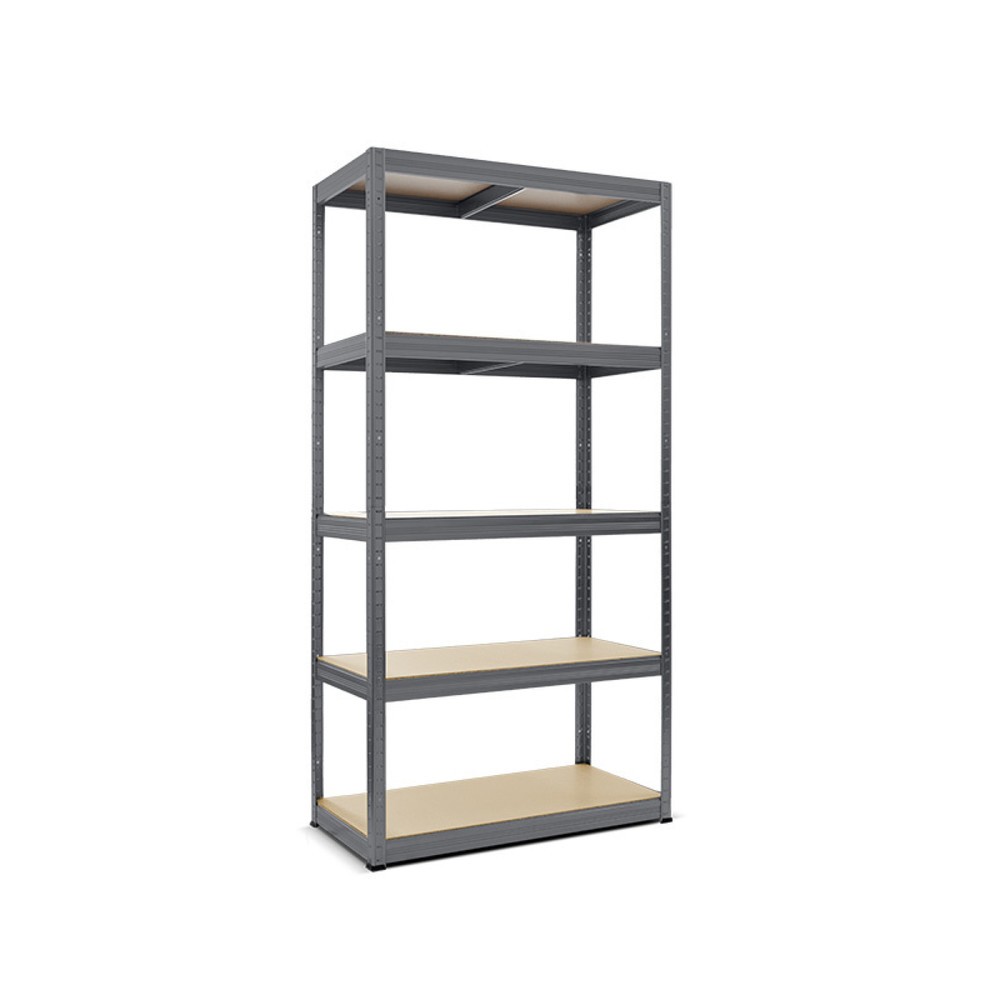 Produktbillede: HEMMDAL hyldereol type M grafti grå, hyldebelastning 200 kg, HxBxD 1.800 x 1.200 x 450 mm