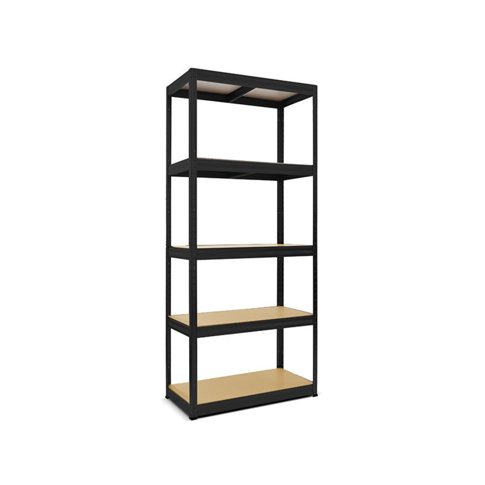 Produktbillede: HEMMDAL hyldereol type S sort, hyldebelastning 150 kg, HxBxD 1.800 x 900 x 450 mm