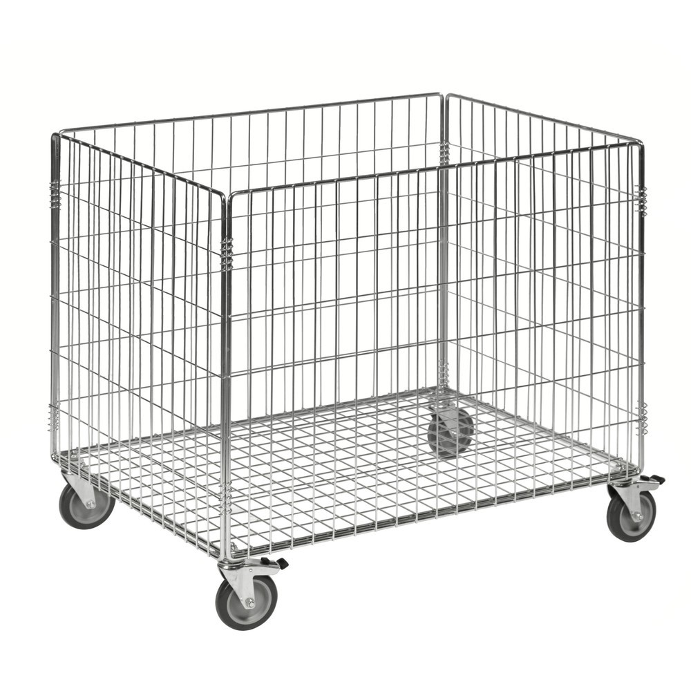 Produktbillede: HEMMDAL beholder med ruller med 4 styrehjul, HxBxD 735 x 630 x 830 mm, bærekraft 60 kg
