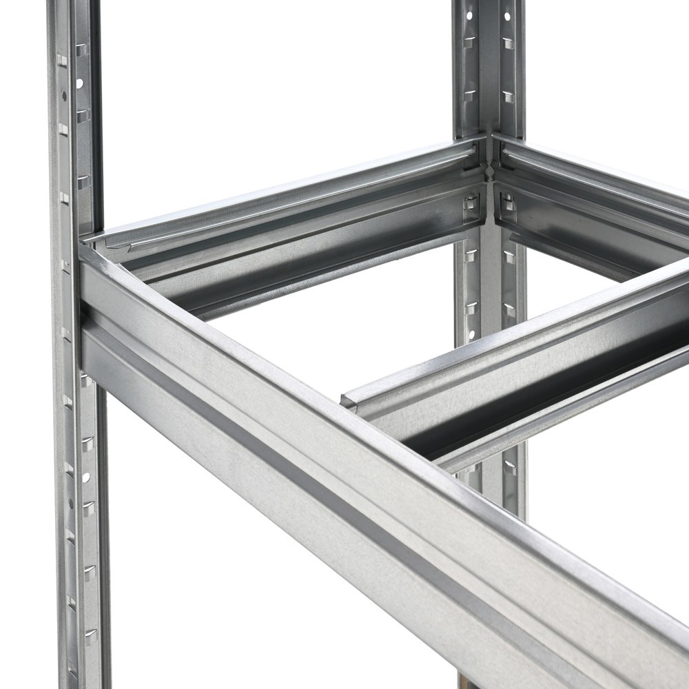 Produktbillede nr. 6: HEMMDAL-storfagsreol, stiksystem, hyldebelastning 600 kg, galvaniseret, HxBxD 1.770 x 1.600 x 450 mm