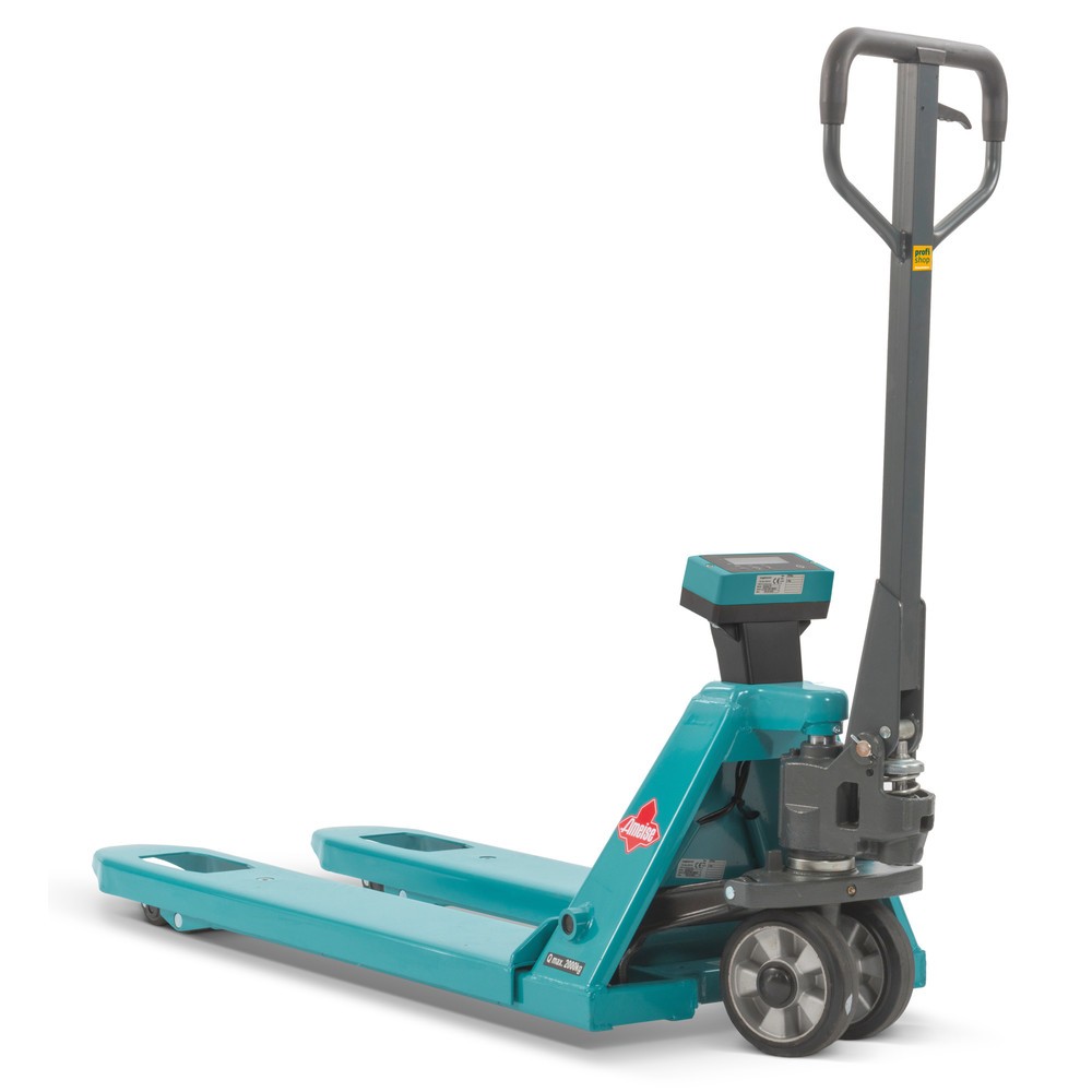Produktbillede: Palleløfter med vægt Ameise® PTM 2.0 Scale, 1 kg-trin, bæreevne 2.000 kg