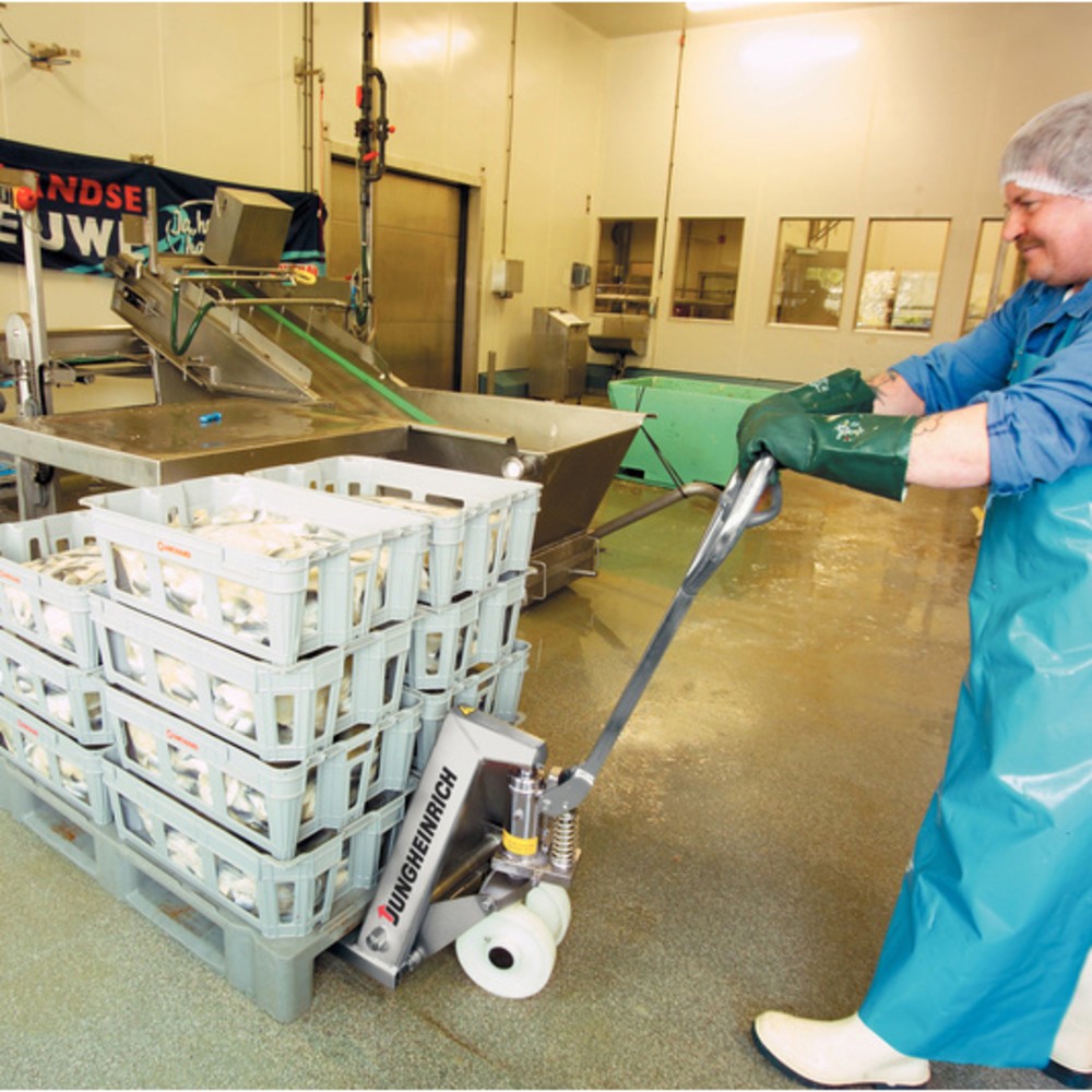 Produktbillede nr. 6: Jungheinrich palleløfter i rustfrit stål AM I20, bæreevne 2.000 kg, gaffellængde 1.140 mm, nylon