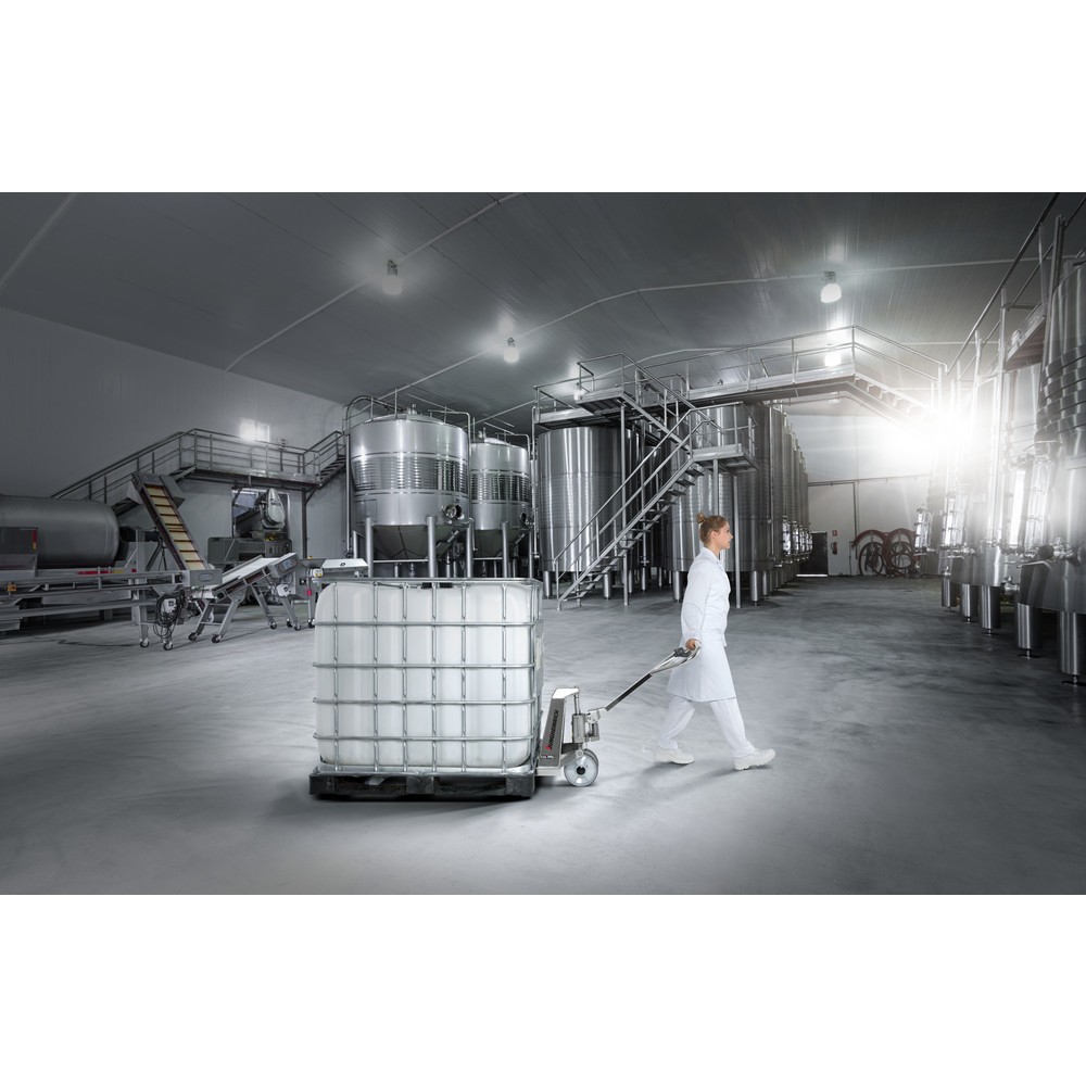 Produktbillede nr. 5: Jungheinrich palleløfter i rustfrit stål AM I20p - Professional-version, bæreevne 2.000 kg, gaffellængde 1.140 mm, nylon