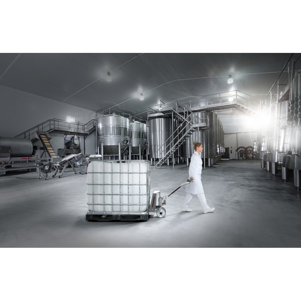 Produktbillede nr. 7: Jungheinrich palleløfter i rustfrit stål AM I20, bæreevne 2.000 kg, gaffellængde 1.220 mm, nylon