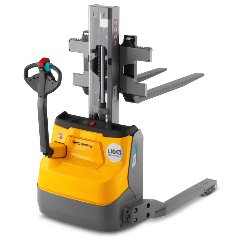 Produktbillede nr. 5: Jungheinrich-elpalleløfter EJC 110bi E, monomast, masthøjde 1.230 mm, bæreevne 1.000 kg, proportionalhydraulik, hjulafstand 891 mm