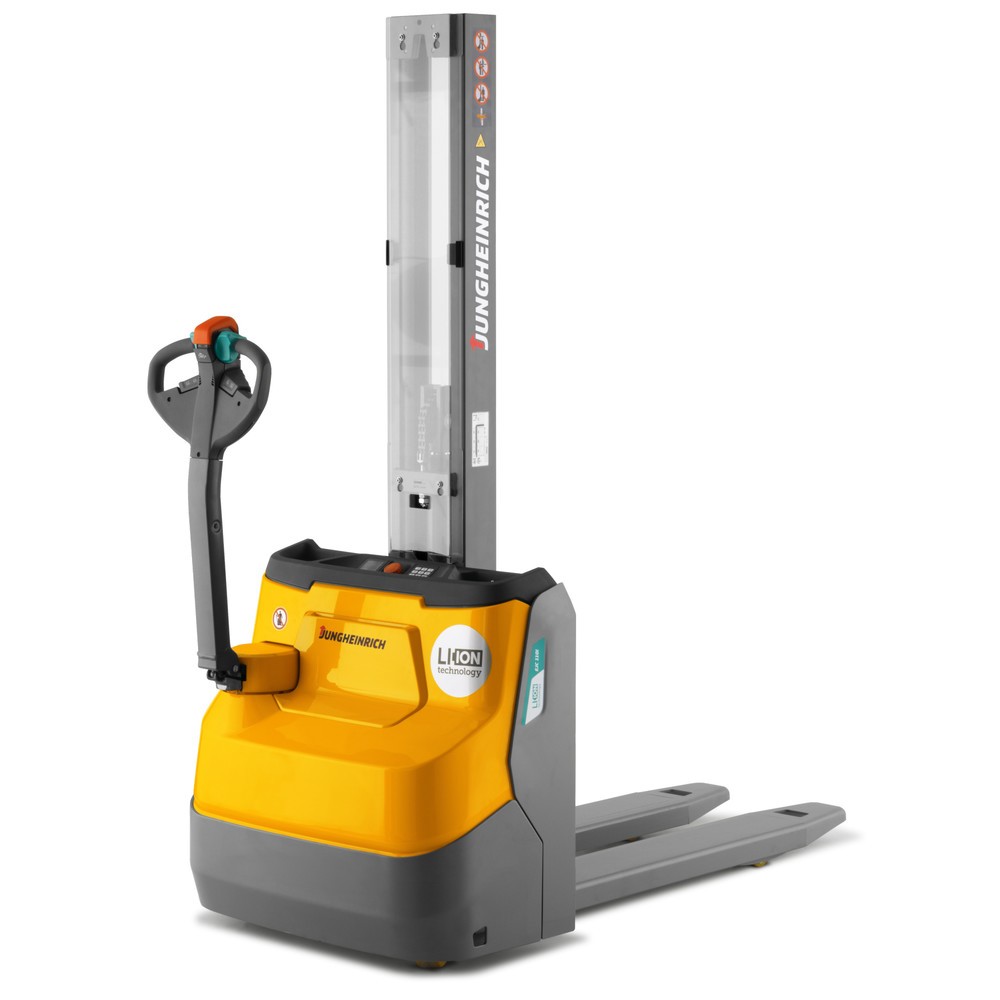 Produktbillede: Jungheinrich-elpalleløfter EJC 110i E, monomast, masthøjde 1.290 mm, bæreevne 1.000 kg, proportionalhydraulik