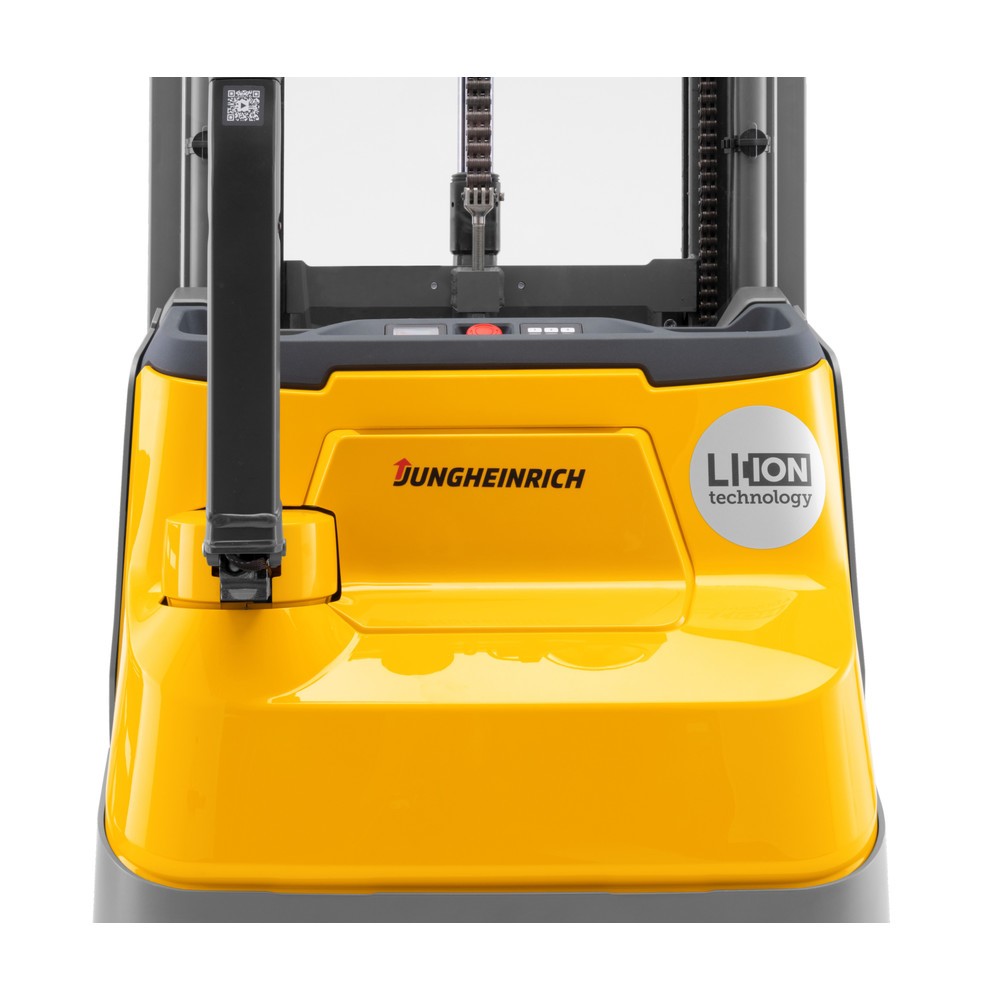 Produktbillede nr. 2: Jungheinrich-elpalleløfter EJC 110zi ZZ, dobbelt-teleskop-mast, masthøjde 2.390 mm, bæreevne 1.000 kg, proportionalhydraulik