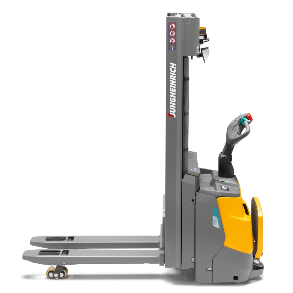 Produktbillede nr. 3: Jungheinrich-elpalleløfter ERC 110zi ZT med ståplatform, dobbelt-teleskop-mast, masthøjde 2.300 mm, bæreevne 1.000 kg, proportionalhydraulik