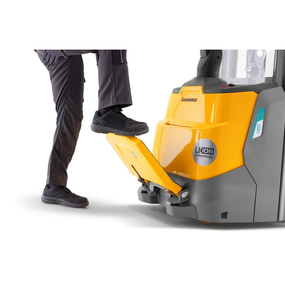 Produktbillede nr. 6: Jungheinrich-elpalleløfter ERC 110zi ZT med ståplatform, dobbelt-teleskop-mast, masthøjde 2.300 mm, bæreevne 1.000 kg, proportionalhydraulik