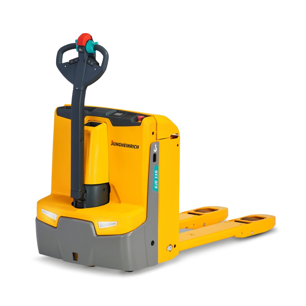 Produktbillede: Jungheinrich elpalleløfter EJE 116, bæreevne 1.600 kg, gaffellængde 1.150 mm, ergonomisk betjening