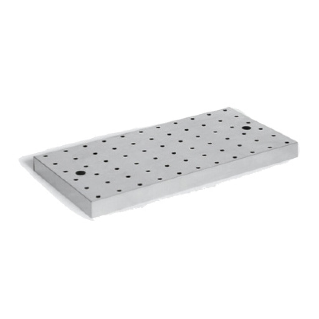 Produktbillede: Perforeret pladeafdækning til Steinbock® kemikalie- og giftskab, BxT 500 x 500 mm