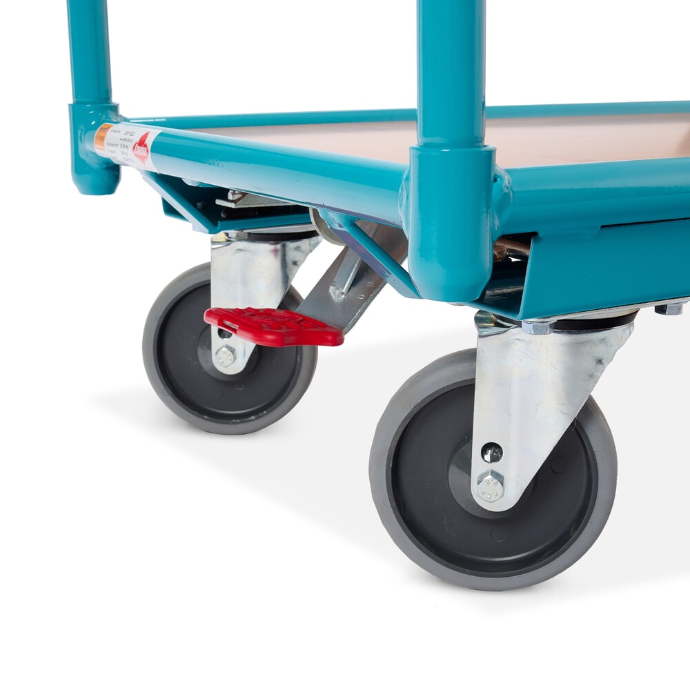 Produktbillede nr. 5: Ameise®-lagervogn, bærekraft 200 kg, lasteflade B x D 450 x 850 mm, med centralbremse