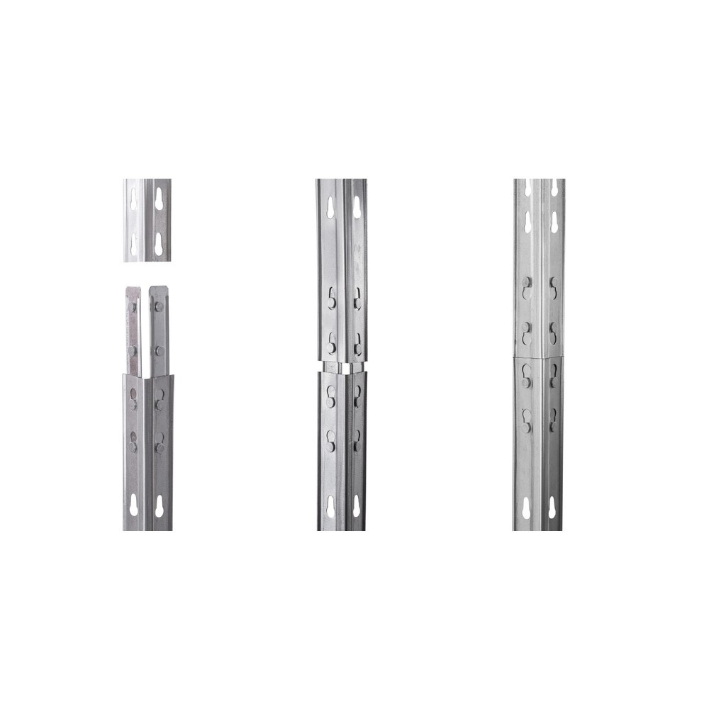 Produktbillede nr. 3: Outdoor-storfagsreol med gitterhylder, H x B x D 1.800 x 900 x 450 mm