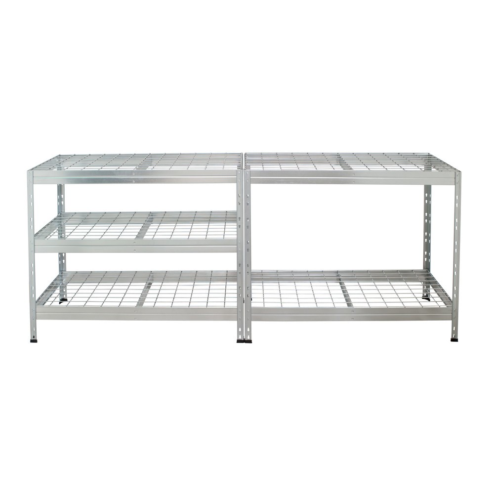 Produktbillede nr. 5: Outdoor-storfagsreol med gitterhylder, H x B x D 1.800 x 900 x 450 mm