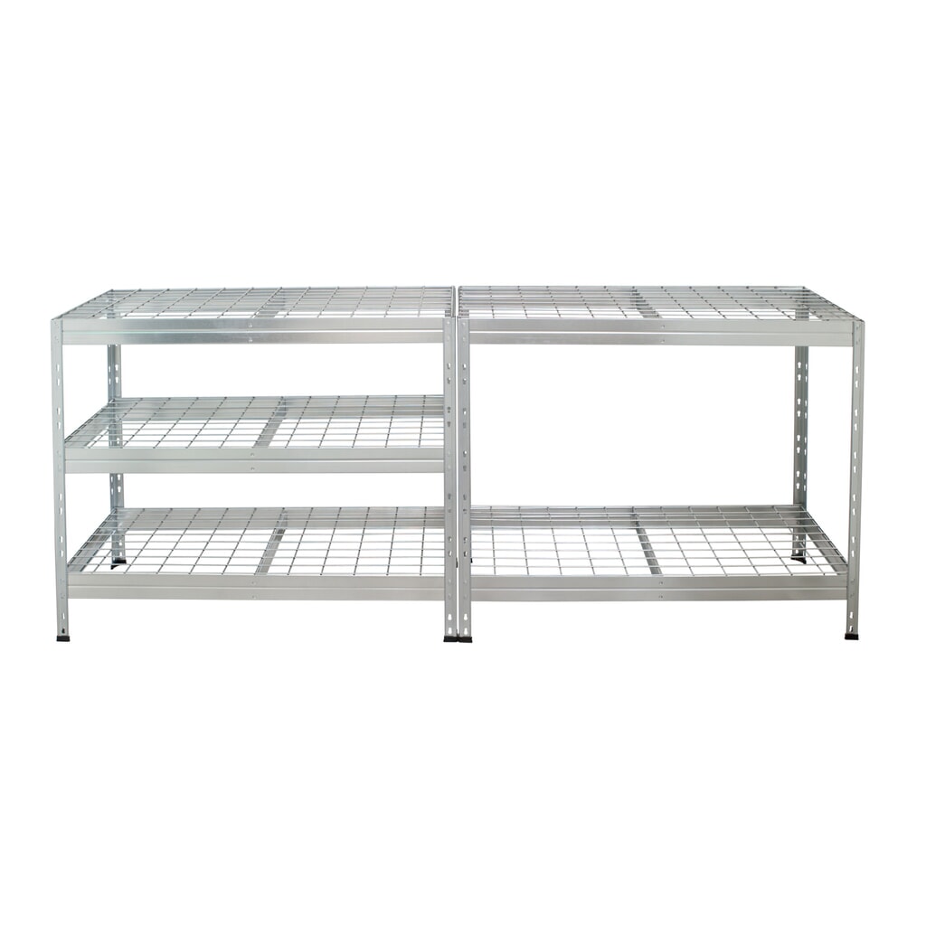 Outdoor-storfagsreol med gitterhylder, H x B x D 1.800 x 900 x 450 mm Produktbillede nr. 5: Outdoor-storfagsreol med gitterhylder, H x B x D 1.800 x 900 x 450 mm