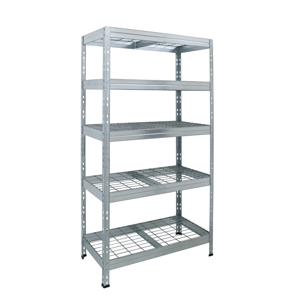 Produktbillede: Outdoor-storfagsreol med gitterhylder, H x B x D 1.800 x 900 x 450 mm