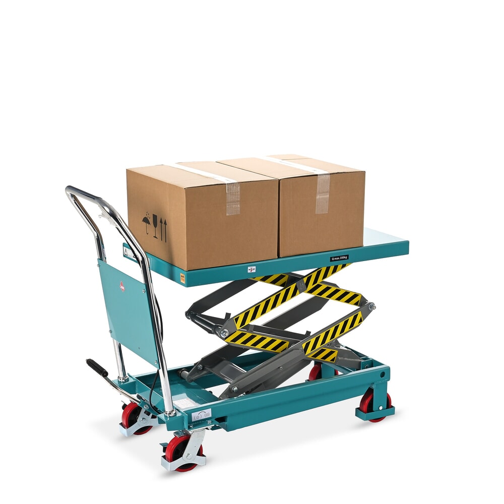 Produktbillede nr. 5: Sakseløftebord Ameise® LTT 0,7 med dobbelt sakse, bærekraft 700 kg, platform à 1.220 x 610 mm
