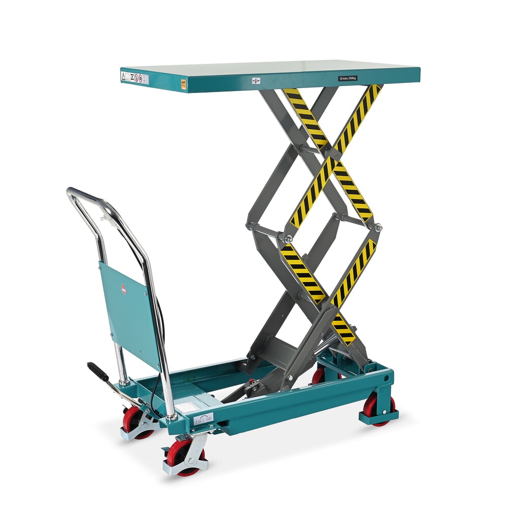 Produktbillede: Sakseløftebord Ameise® LTT 0,7 med dobbelt sakse, bærekraft 700 kg, platform à 1.220 x 610 mm