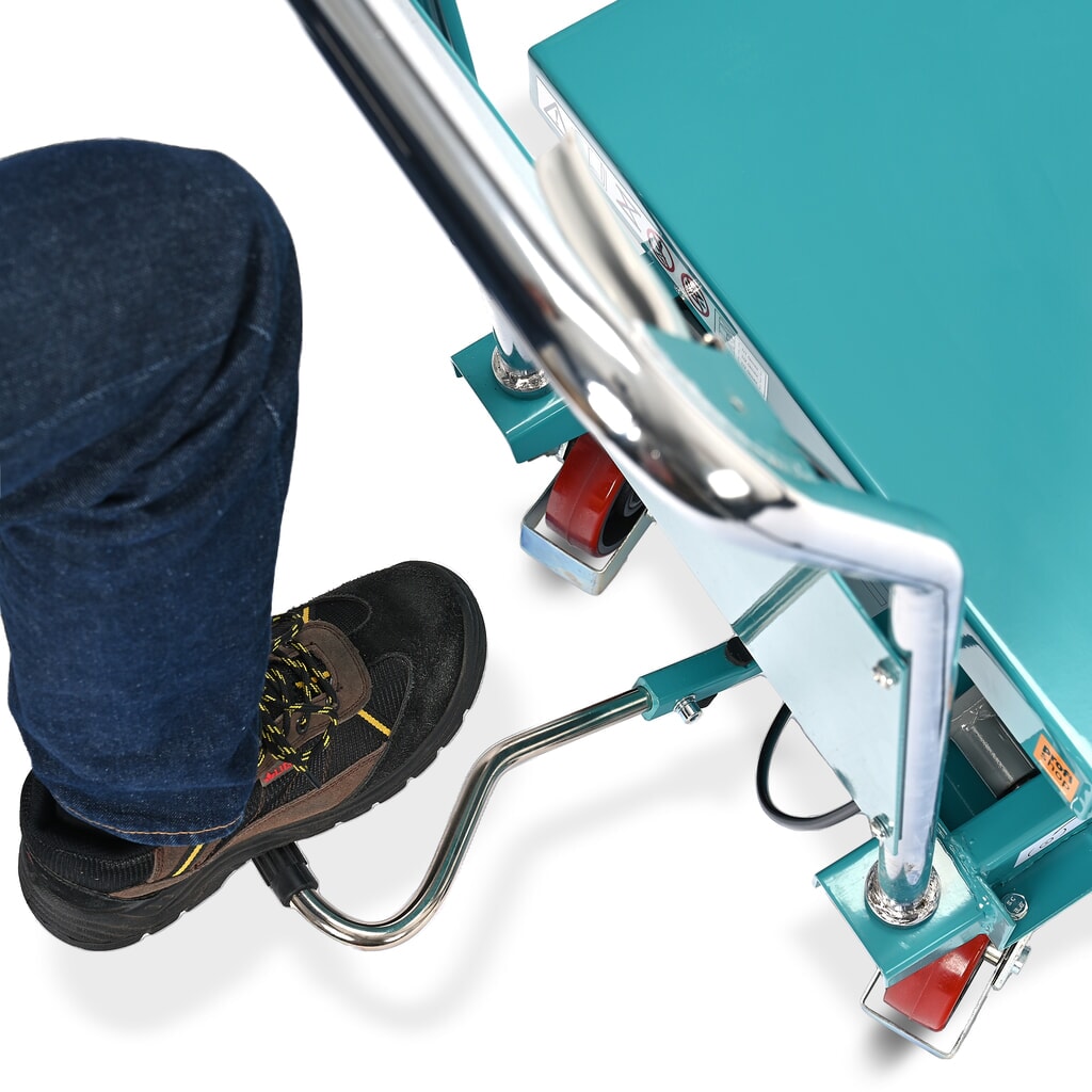 Sakseløftebord Ameise® LTT 0,5 med enkeltsaks, fast bøjle, bærekraft 500 kg, platform à 850 x 500 mm Produktbillede nr. 11: Sakseløftebord Ameise® LTT 0,5 med enkeltsaks, fast bøjle, bærekraft 500 kg, platform à 850 x 500 mm