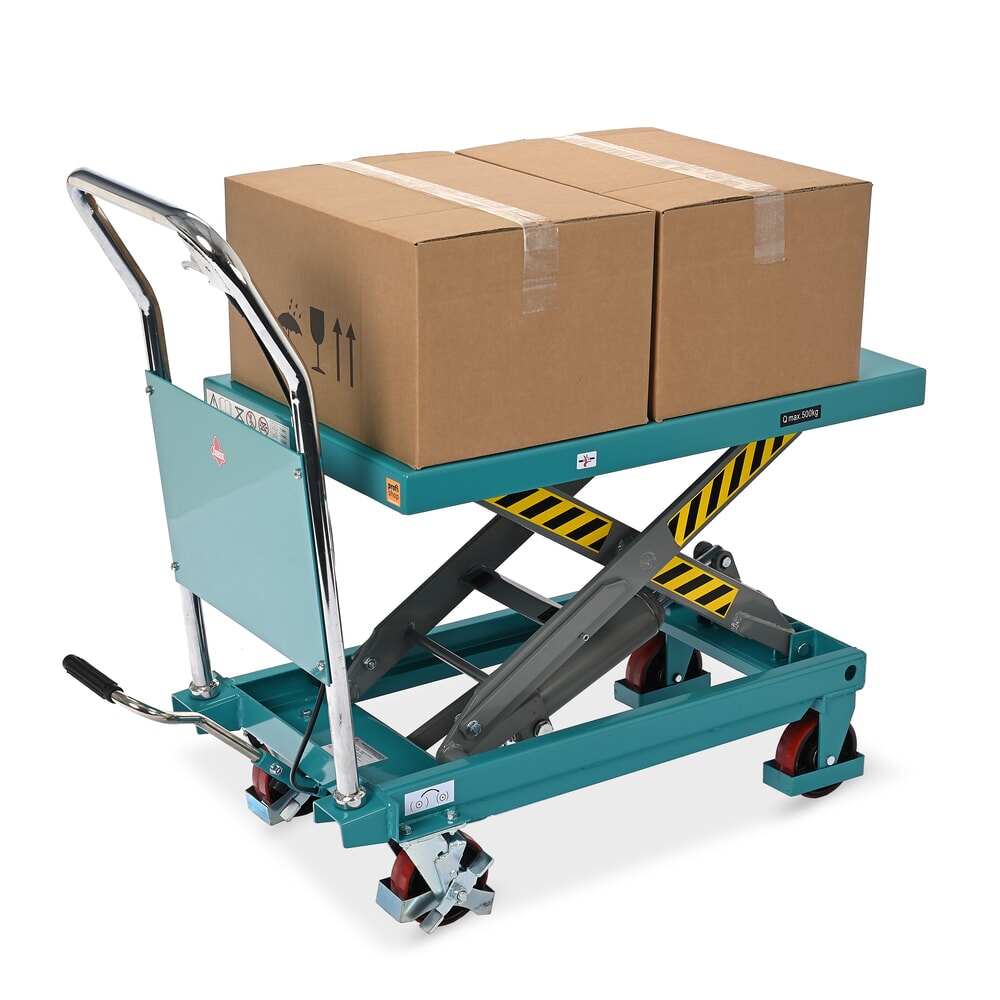 Produktbillede nr. 14: Sakseløftebord Ameise® LTT 0,5 med enkeltsaks, fast bøjle, bærekraft 500 kg, platform à 850 x 500 mm