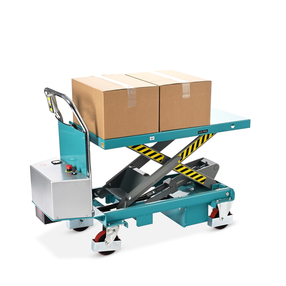 Produktbillede nr. 4: Sakseløftebord Ameise® LTT 0,5 med enkelt-sakse, elektrisk, bærekraft 500 kg, platform à 1.010 x 520 mm
