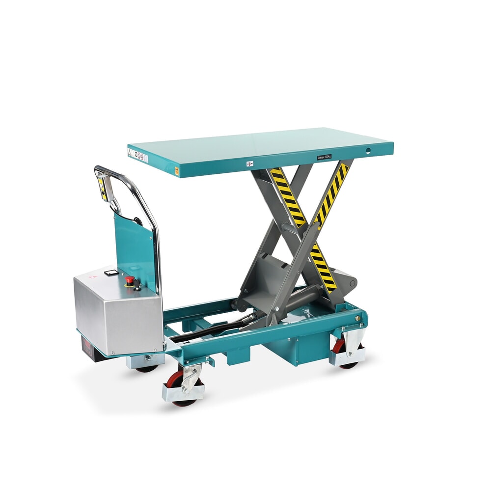 Produktbillede: Sakseløftebord Ameise® LTT 0,5 med enkelt-sakse, elektrisk, bærekraft 500 kg, platform à 1.010 x 520 mm