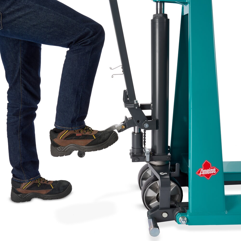 Produktbillede nr. 14: Sakseløfter Ameise® PTM 1.0 med hurtigløft, bærekraft 1.000 kg, gaffellængde 1.150 mm, polyurethan/nylon