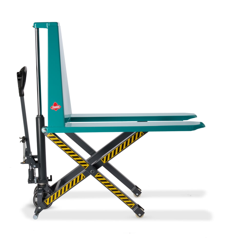 Produktbillede nr. 1: Sakseløfter Ameise® PTM 1.0 med hurtigløft, bærekraft 1.000 kg, gaffellængde 1.150 mm, polyurethan/nylon