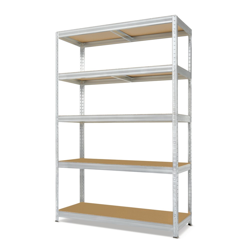Produktbillede: Steinbock®-hyldereol type M, galvaniseret, hyldebelastning 150 kg, HxBxD 1.800 x 1.200 x 450 mm