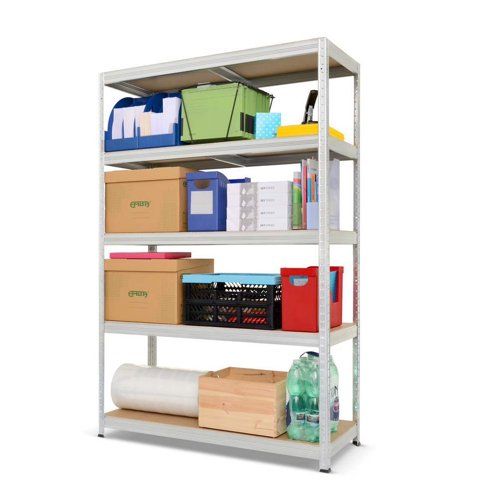 Produktbillede nr. 2: Steinbock®-hyldereol type M, galvaniseret, hyldebelastning 150 kg, HxBxD 1.800 x 1.200 x 450 mm