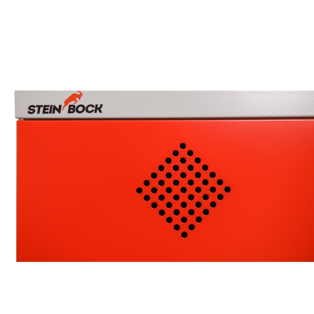 Produktbillede nr. 9: Steinbock® olieskab, 2 højdejusterbare gitterristbunde, 1 opsamlingskar, HxBxD 1.950 x 950 x 500 mm