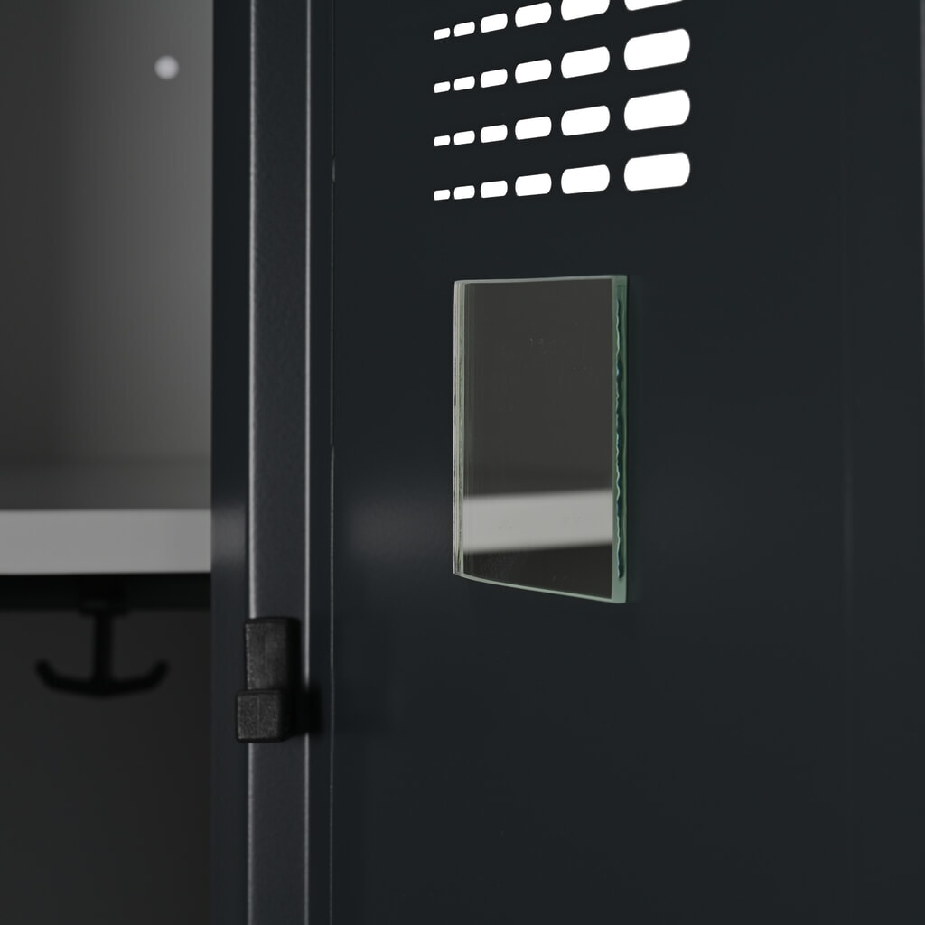 Produktbillede nr. 6: Steinbock®-skab, fritstående, 2 rum, drejrigellås, HxBxD 1.800 x 600 x 500 mm, lysegrå / antracitgrå