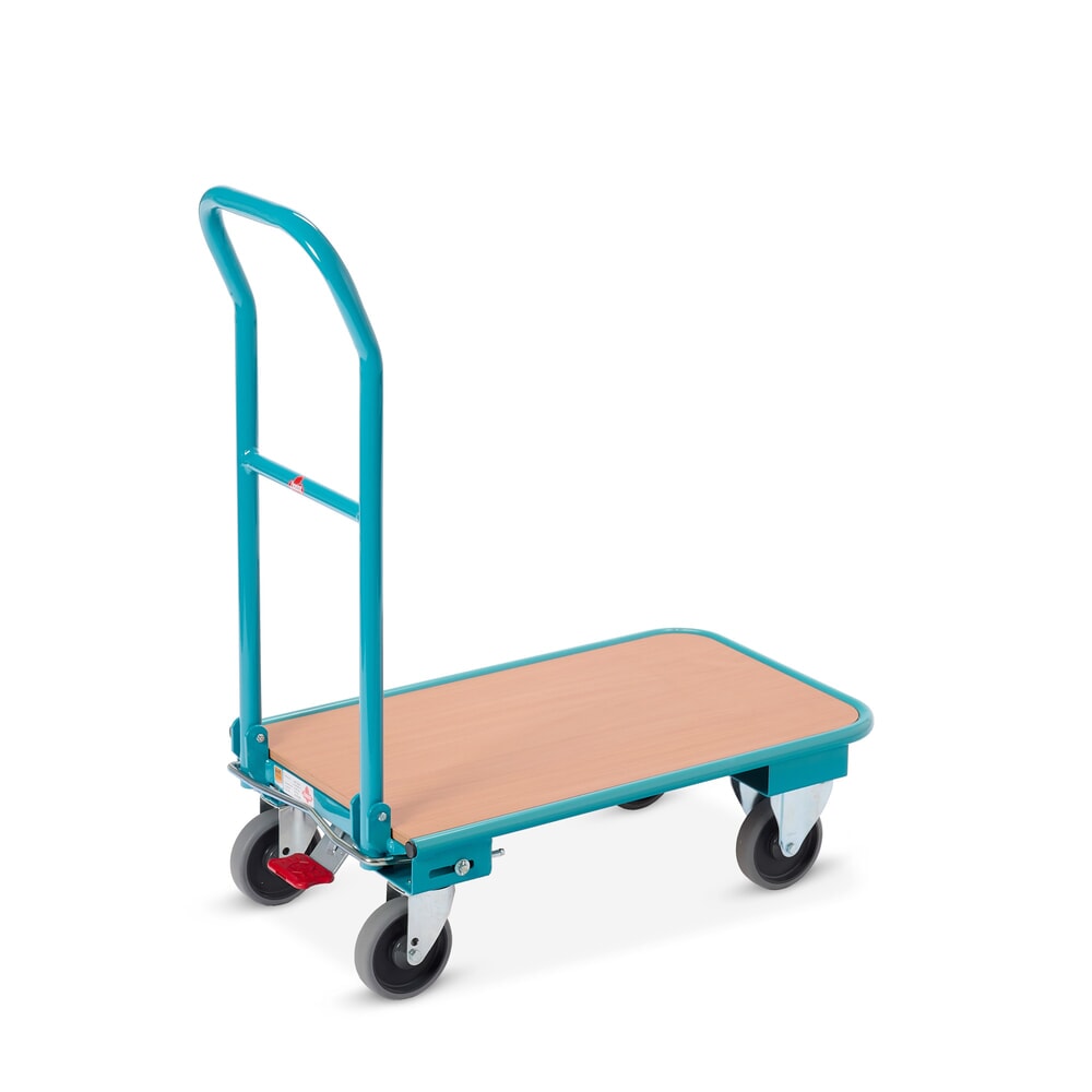 Produktbillede: Ameise®-transportvogn, opklappelig, bærekraft 150 kg, lasteflade B x D 450 x 720 mm, med centralbremse