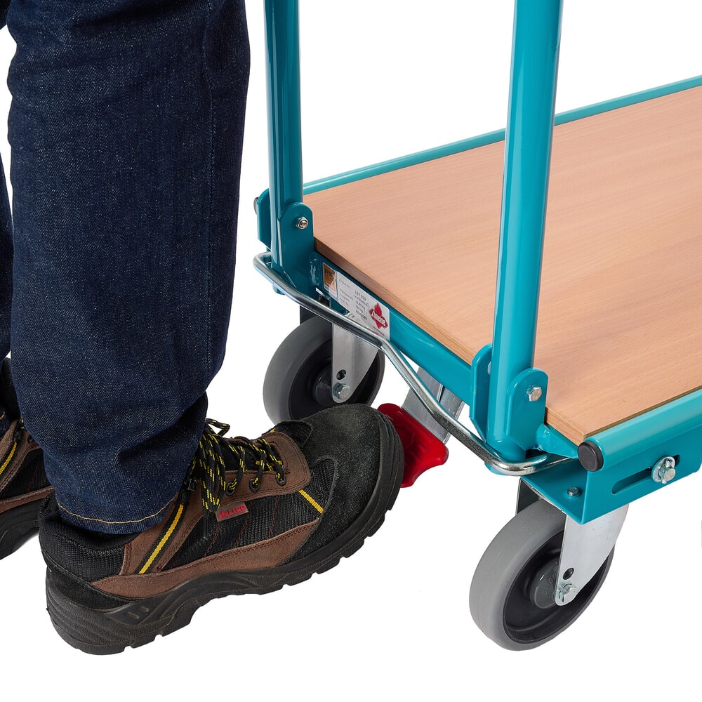 Produktbillede nr. 7: Ameise®-transportvogn, opklappelig, bærekraft 150 kg, lasteflade B x D 450 x 720 mm, med centralbremse