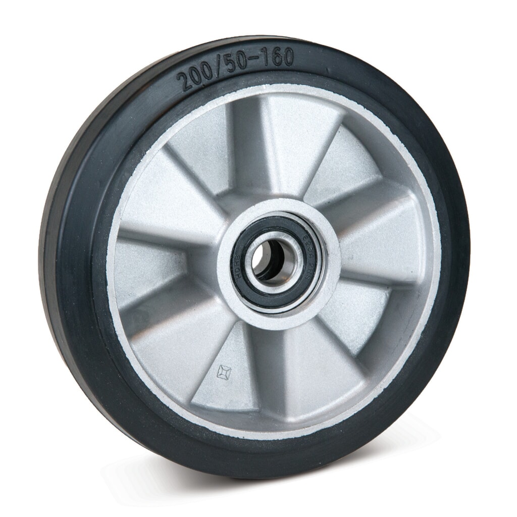 Massivgummi-styrehjul til Ameise®-palleløfter type ACY20, BASIC / Economic type DF20, årgang fra '09, Ø 180 mm Produktbillede: Massivgummi-styrehjul til Ameise®-palleløfter type ACY20, BASIC / Economic type DF20, årgang fra '09, Ø 180 mm